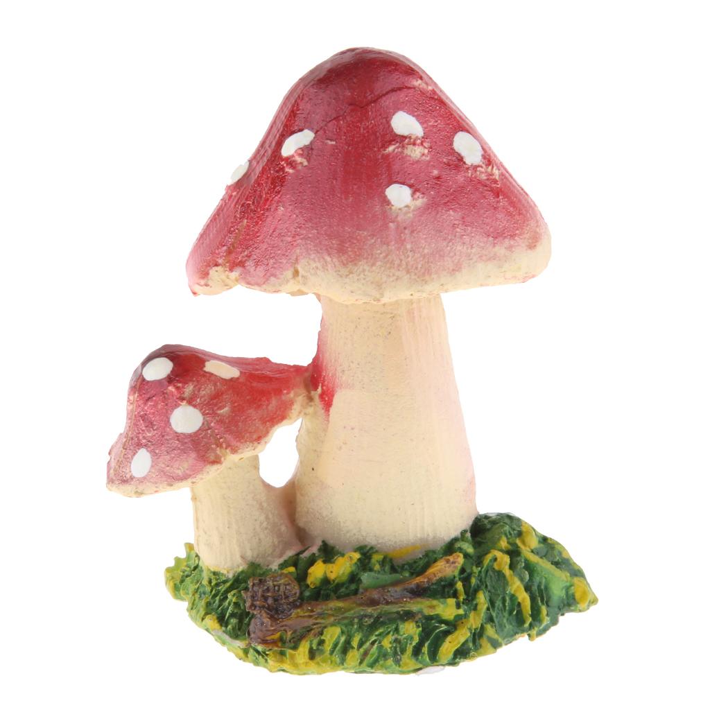 Mushroom Figurine Garden Terrarium Decor
