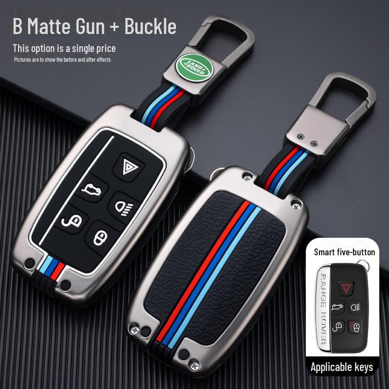 Land Rover Range Rover Key Cover for Discovery Sport, Velar - Car Key Bag Shell with Buckle