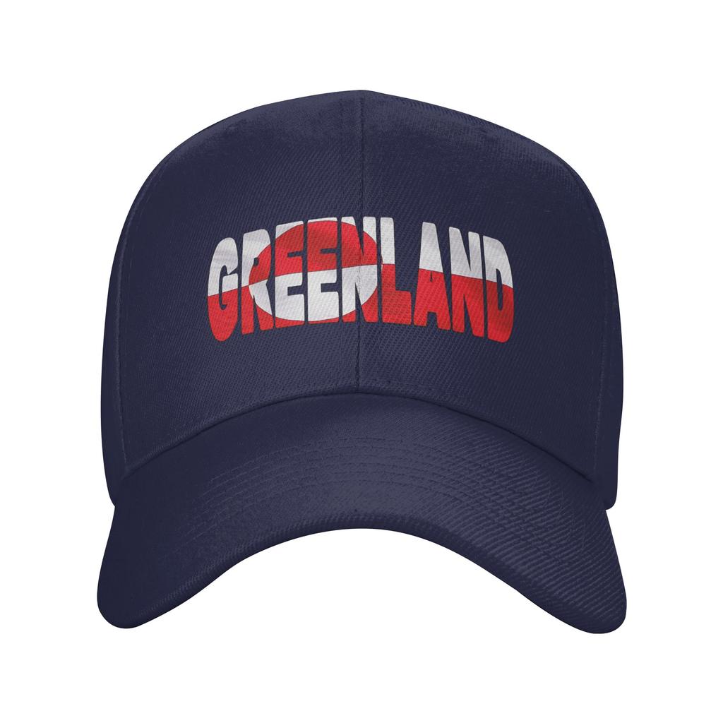 GREENLAND Flag Flying in Wind Baseball Cap Kpop Rock Sun-Proof Hip Hop Hats Women Men Classic Design Baseball Caps