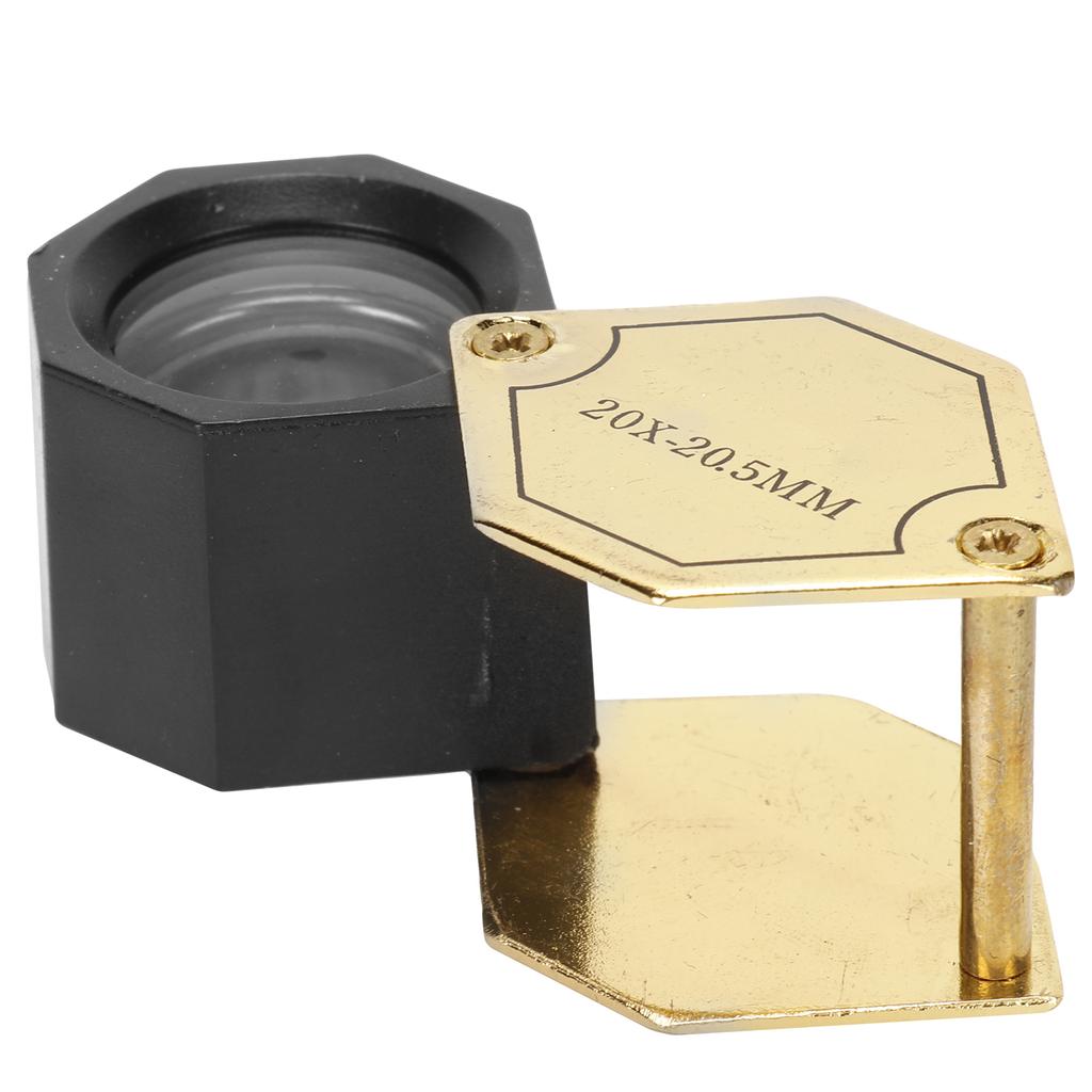 Foldng 20X Magnifier Handheld Magnifying Glasses for Jewelry Antique Watch Repairing