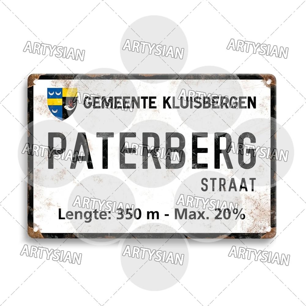 Tour de France Radrennen Radfahren Wahrzeichen Metallplakette Verkehrsschilder Österreich Italien Alpe d Huez Alto de L Angliru Poggio