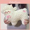 Adorable Sheep Plushie Dolls With Checkered Bow Decoration For Gift Children