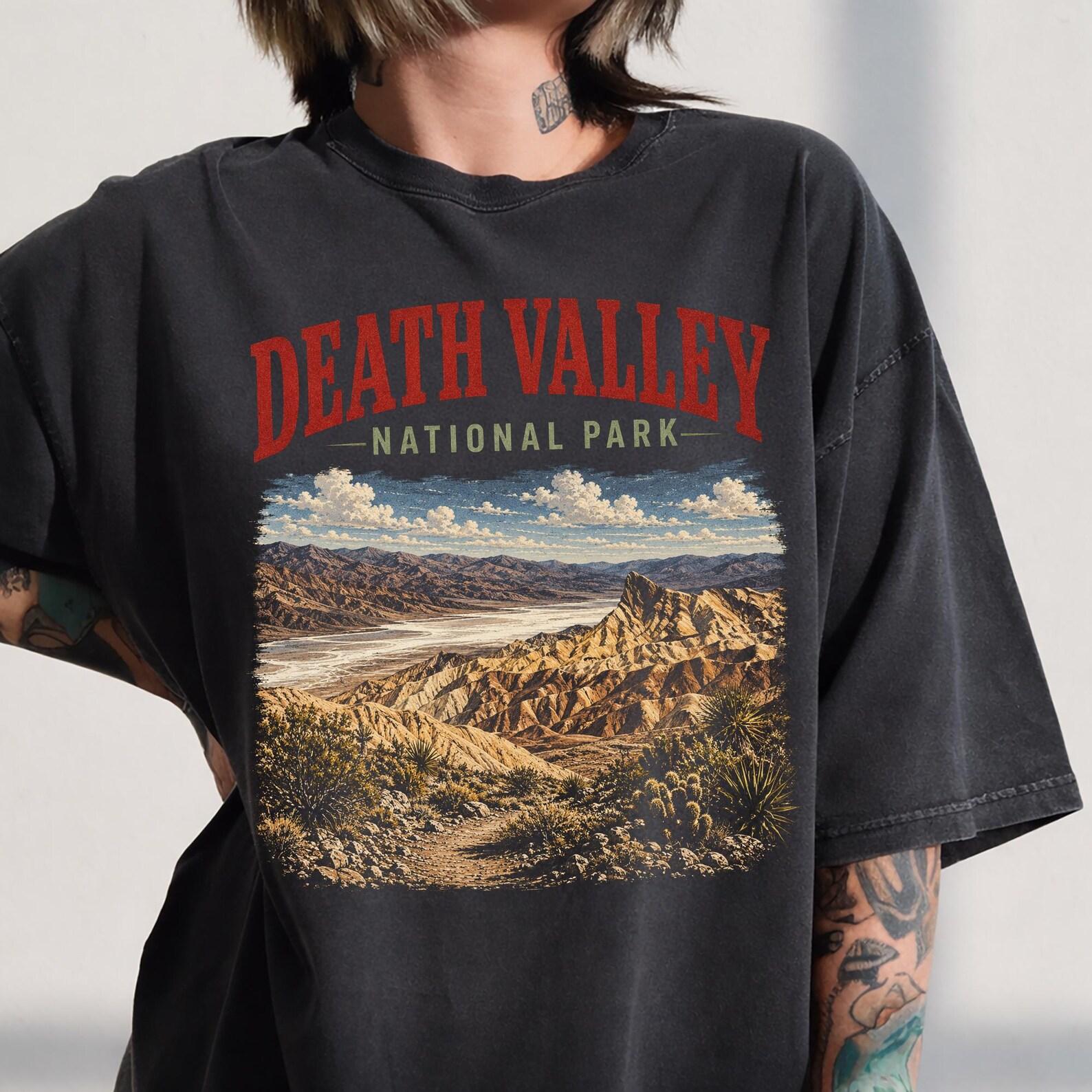 Death Valley National Park Shirt, Vintage Desert Landscape Tee, California Nature Hiking Apparel, Retro Outdoor Adventure Lover Gift M