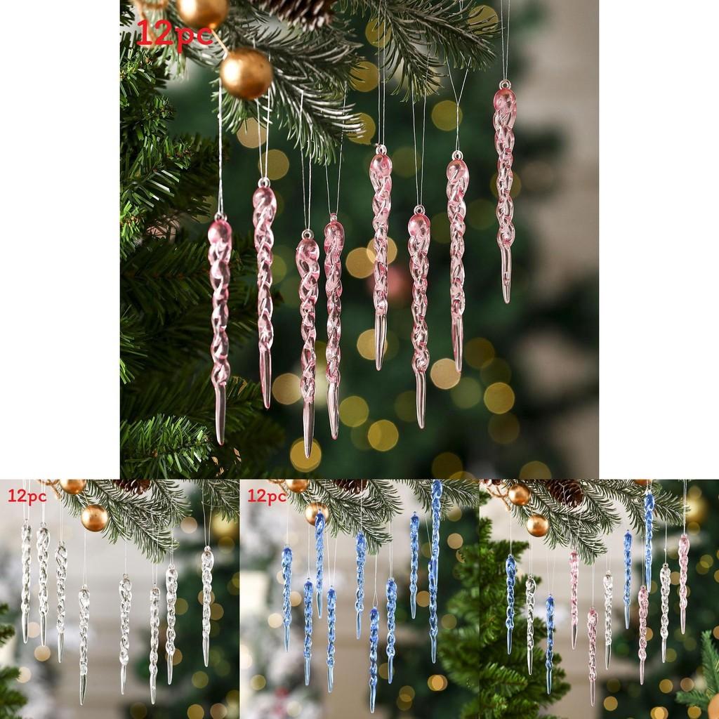 Christmas Tree Decor Snowflake Ornaments Set With Festive Style Options