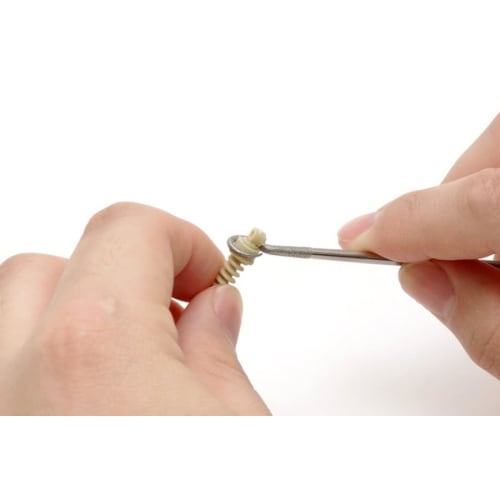 Wave Hobby Tool Series HG Special Shape Diamond File, Round/Ring Shape, for Plastic Models, HT-683, Grip: Red