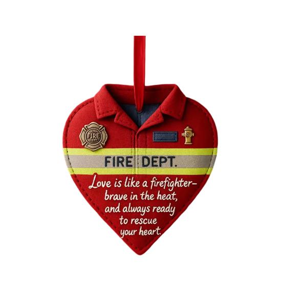 

Heart Shaped Christmas Ornament 2D Acrylic Car Rear View Mirror Charm Love Is Like A Chef/Nurse/Teacher Hanging Decoration for Holiday Home Decor G