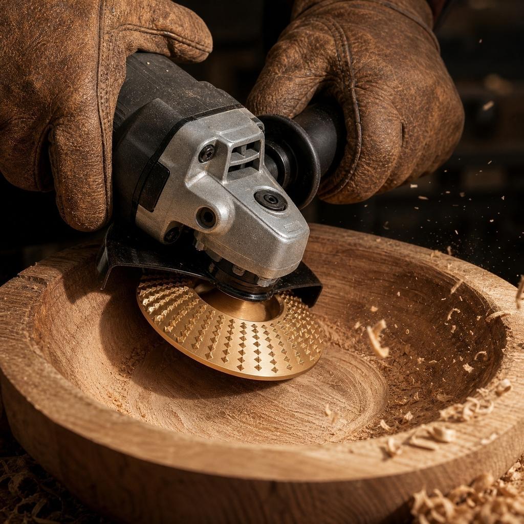 Carbide Grinding Wheel Set 3 Pieces for Angle Grinder Woodworking Polishing Disc Fast Material Removal Shaping Carving Cutting Tool