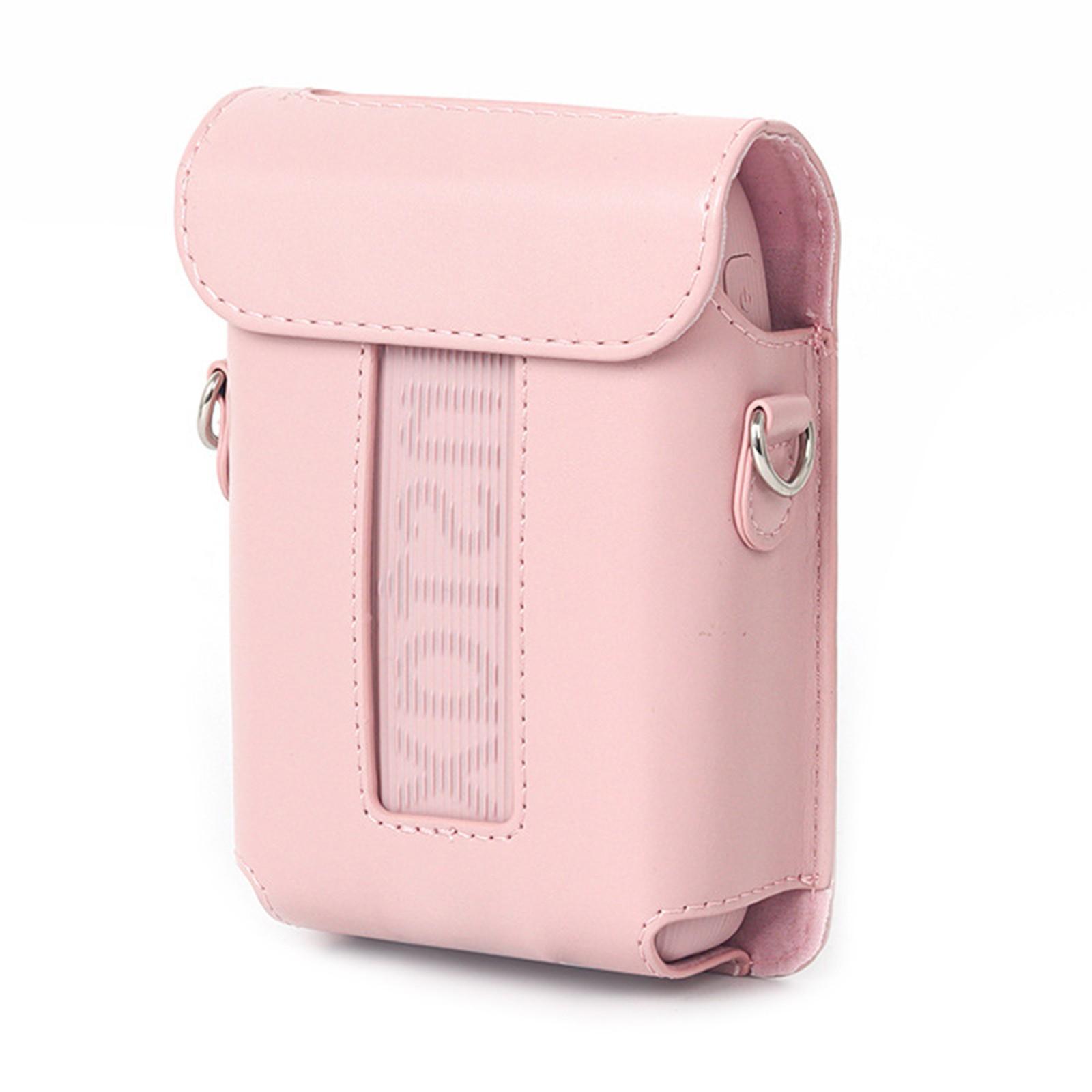 

Защитный чехол для принтера смартфона Instax Mini Link 3, сумка через плечо из искусственной кожи с мягкой подкладкой, надежная сумка для хранения розовый