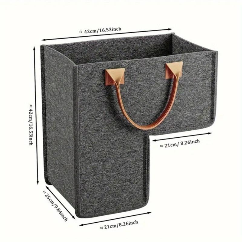 1 large felt staircase folding laundry basket for stairs and steps