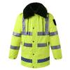 Reflective Inflatable Down Raincoat - Warm Jacket for Construction Security Guards