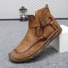 Trendy Men's Winter 2025 High-Top Martin Boots: Casual Motorcycle Workwear Handmade Fashion