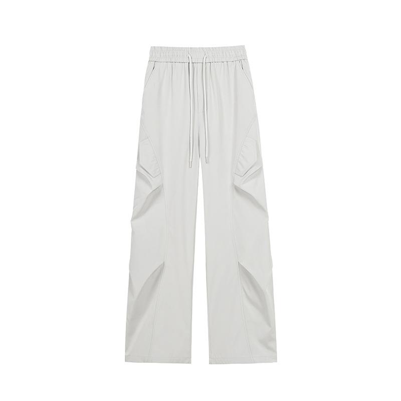Pleated Design Charge Pants Men's Spring and Autumn American Functional Outdoor Quick-Drying Loose Straight Paratrooper Casual Pants