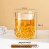 Duomeiduo 50ml Diamond Pattern Glass Wine Cup