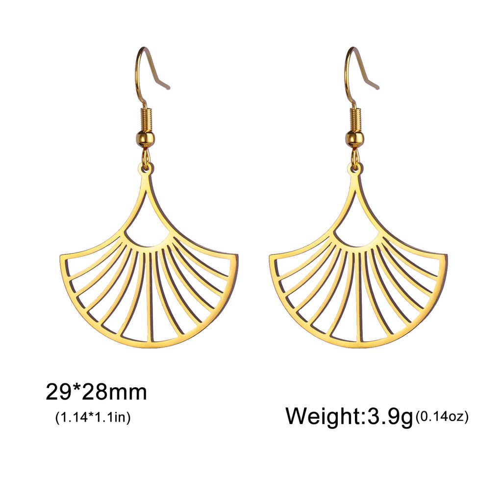 Bohemian Flower Filigree Drop Earrings Stainless Steel Waterproof Dangle Earring Women Ethnic Jewelry Valentine Gift