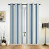 Nadelstreifen-Fenstervorhänge in dunkler Marineblau für Wohnzimmer, Luxus-Schlafzimmer-Dekor, Vorhänge, Küchenfenster-Behandlungen, Vorhänge