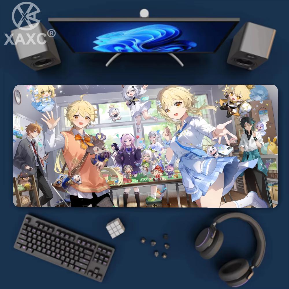 Hd New Pretty Genshin Impact Furina Anime Xaxc Game Office Pc Kawaii Girl Desk Mat Keyboard Mouse Pad Laptop Mice Mat Carpet
