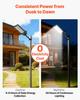 8000W Solar Street Lights Outdoor, 450000LM, Commercial Parking Lot Lights Dusk to Dawn, LED Flood Security Lamp with Motion Sensor, IP65 Waterproof