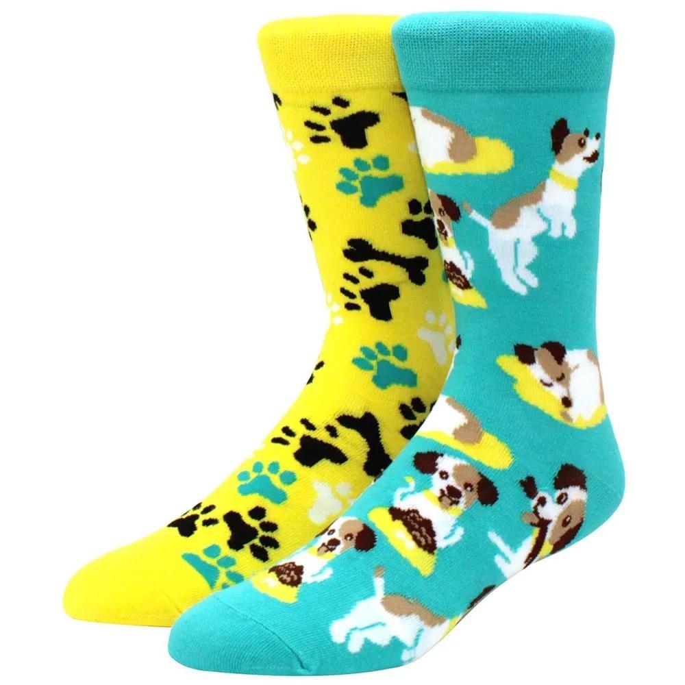 Herren Damen Socken Kreative AB Asymmetrische Baumwollsocken Mode Persönlichkeit Trend Cartoon Paar Lustige Socken Täglich Große Größe Socken