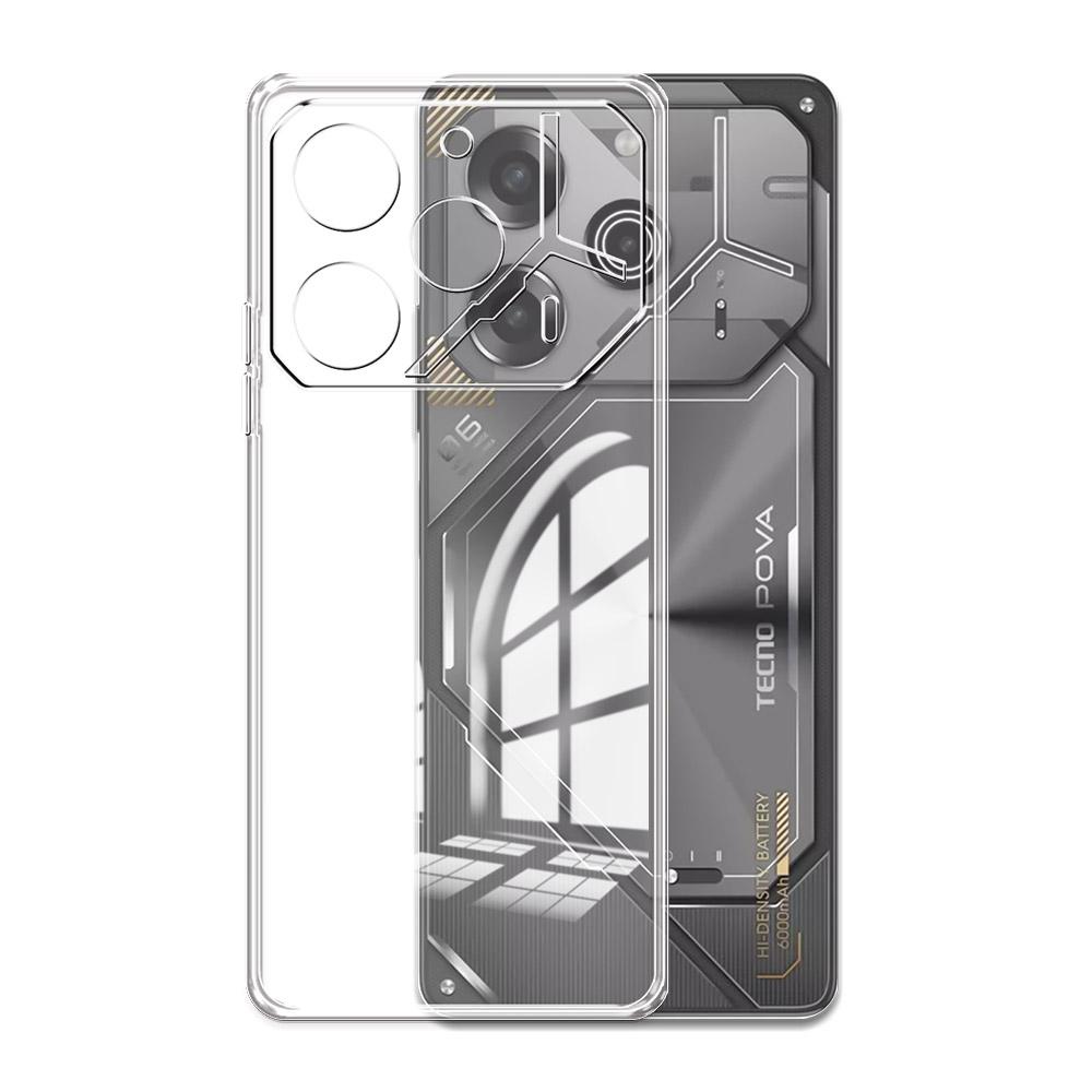 Pro Tecno Pova 6 Pro 5G LI9 Pouzdro Průhledné Silikonové Měkké Pouzdro na Telefon Tecno Pova 6 5G Nárazuvzdorné Ochranné Pouzdro na Pova6 Pro LI9 Funda