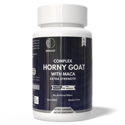 Horny Goat Weed & Maca Blend Capsules | 60 Count | Dietary Supplement