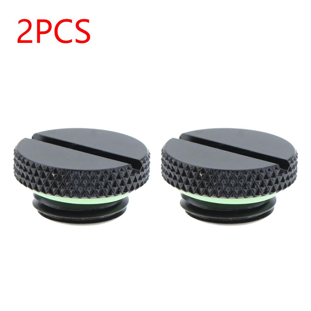 G1/4 Black Thread Low Profile Plug for PC Water Cooling Radiator Reservoir PC Computer Water Cooling Accessories