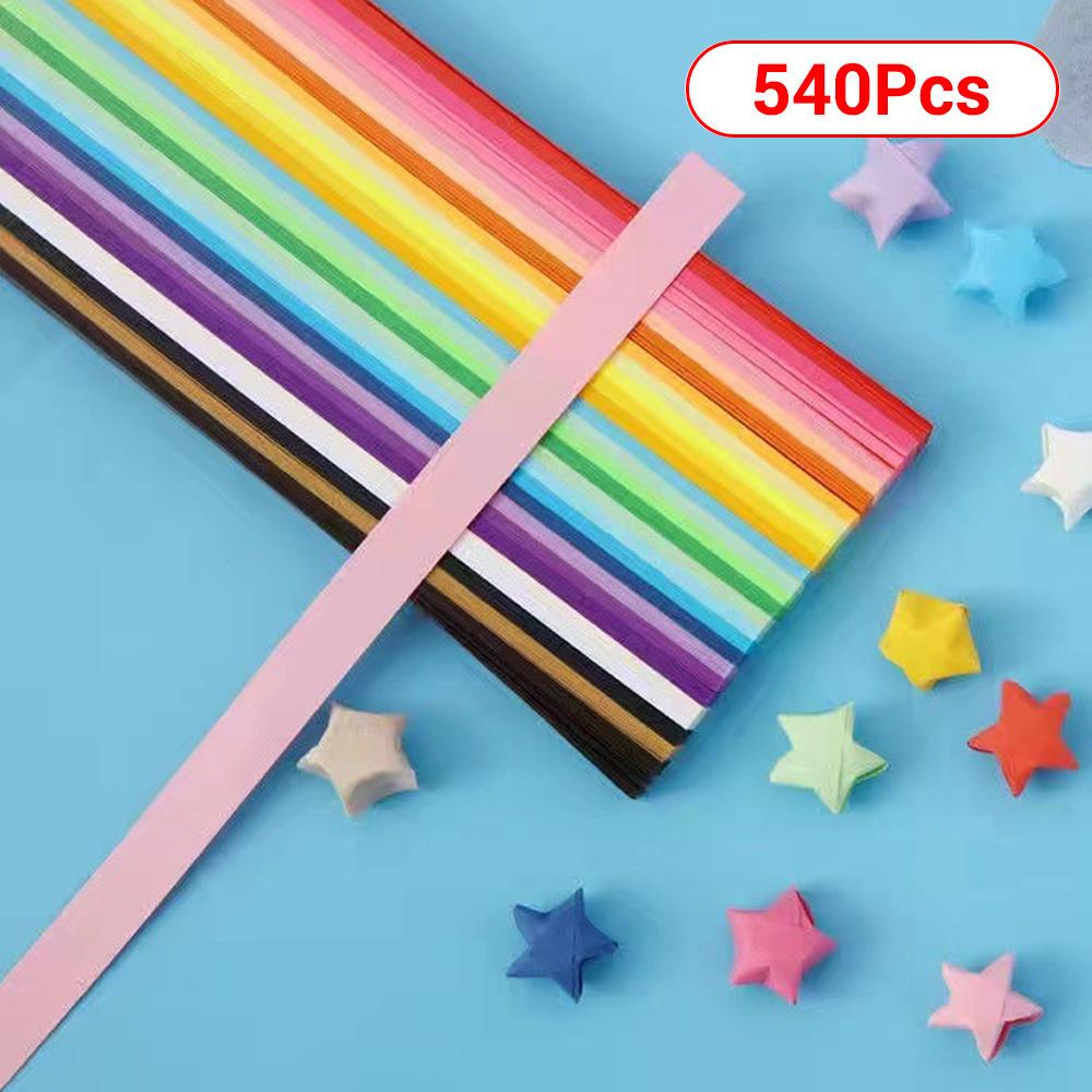 2023 Benzi de Hârtie Stele Origami27 Culori Hârtie de Pliat Colorată Față-Verso Stea Norocoasă Origami DIY Arte Manuale Creează Decor pentru Casă