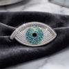 Devil's Eye Brooch - Full Diamond Retro Eye Pin - Fashionable and Unconventional Design