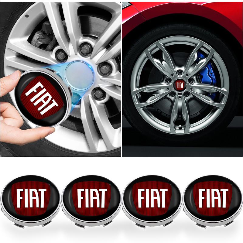4 buc 60mm Capac Central Roată Mașină Capac Jantă Embleme Autocolante Pentru Fiat 500 Punto 125 500 Bravo Stilo Panda Abarth Tipo Viaggio