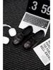 Men's Height-Increasing Black Derby Shoes with Thick Sole and Wooden Heel - 2025 Trendy Japanese & Korean Style.