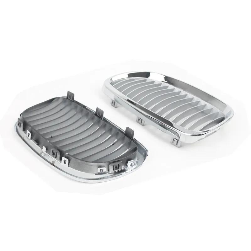 Car Front Bumper Kidney Grill Grille Chrome Silver Fit For BMW E92 E93 3 Series Coupe Cabriolet 2006-2009