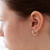 Wave Matte Hoop Onetouch Earring