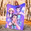 KPOP Hunter Flannel Blanket Soft Warm All-Season Throw, Design for Camping, Car Travel, Hiking Sofa, Bed, Office Perfect Gift for Parties