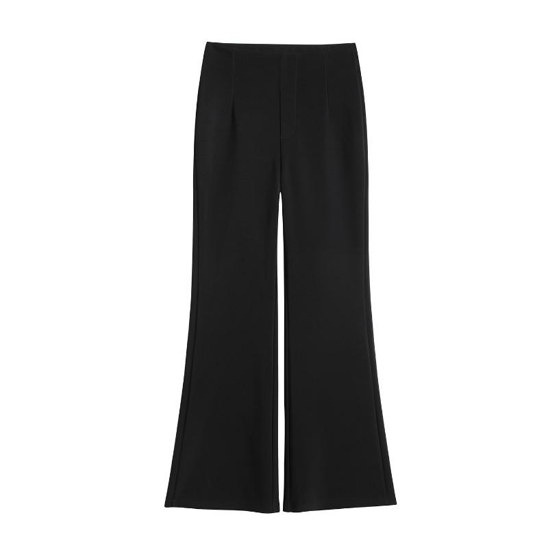 Women S High Waist Flared Dress Pants Slim Fit Casual Trousers