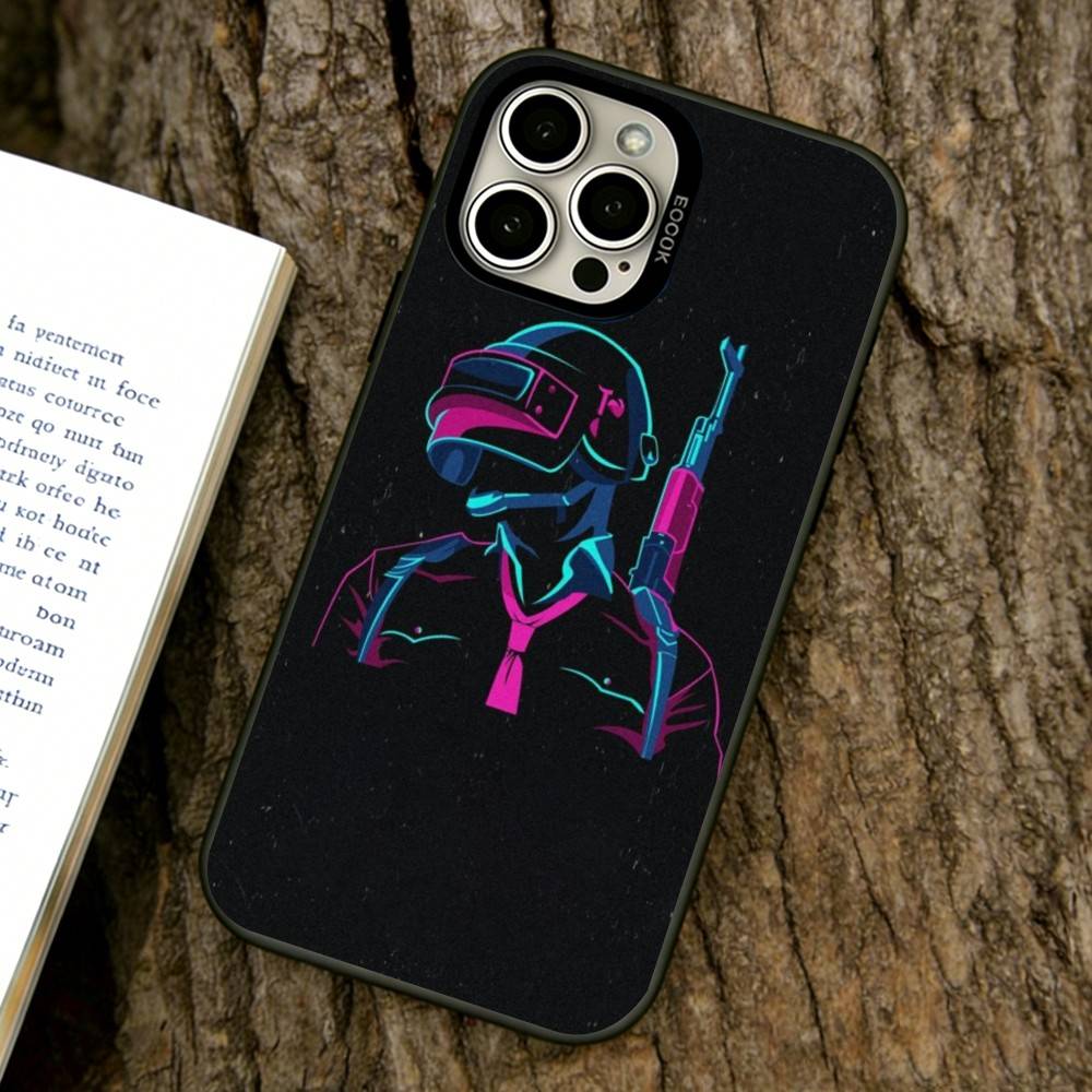 PUBG Phone Case For iPhone 17,16,15,14,13,12,11 Plus,Pro Max,XS,Colorful Silver Phone case Funda Cover iPhone13ProMax