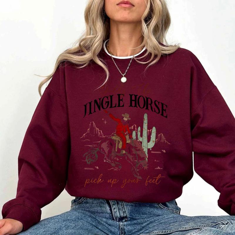 European Cowboy Christmas Women's Outfit: Giddy Up Jingle