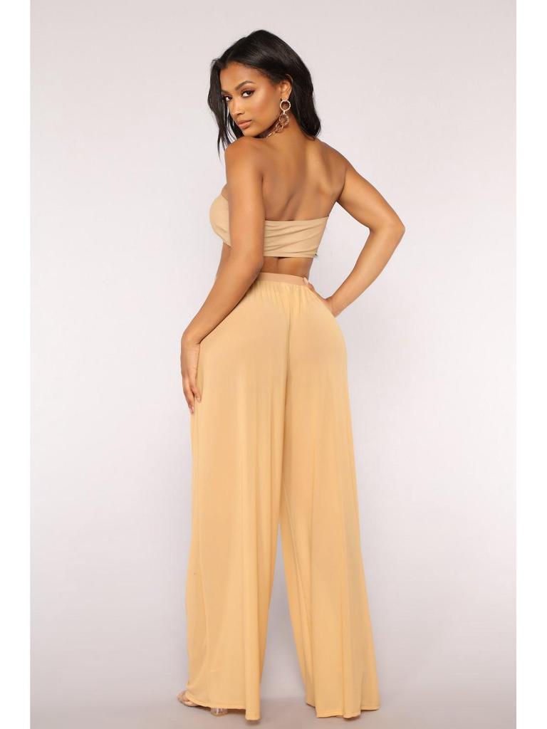 Pantaloni largi transparenți din plasă solidă în stil european și american 2024