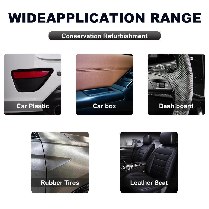 Professional Car Interior Cleaner Kit Restores Shine on Plastic Leather Dashboard and Seats UV Protection for Auto Enthusiasts