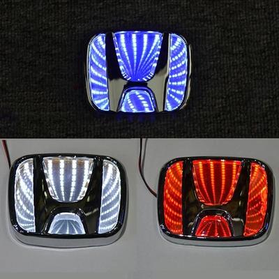 3D LED Heckemblem Leuchte für Honda CRV Fit HRV Vezel Civic Accord Odyssey Jazz City Auto Styling Kofferraumemblem Aufkleber Zubehör