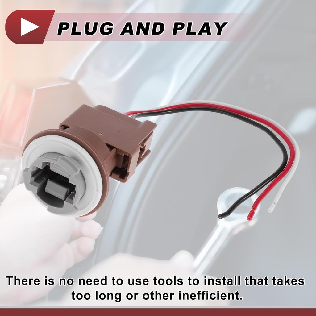 1 Set Tail Light Socket Wiring for Polaris ATV Sportsman 500 EFI 2008-2011 No.4011101 Lamp Bulb Pigtail Connector Harness