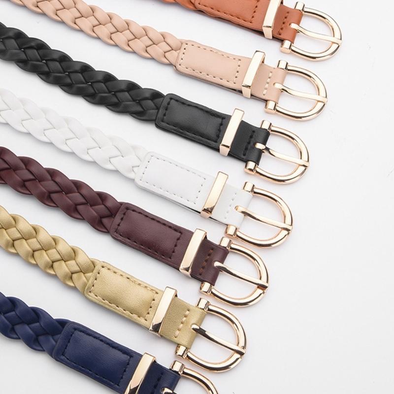 Braided Traditional Waist Chain Belt for Women Prom Banquet Club Party Hot Girl Simple Elegant Woven Belt
