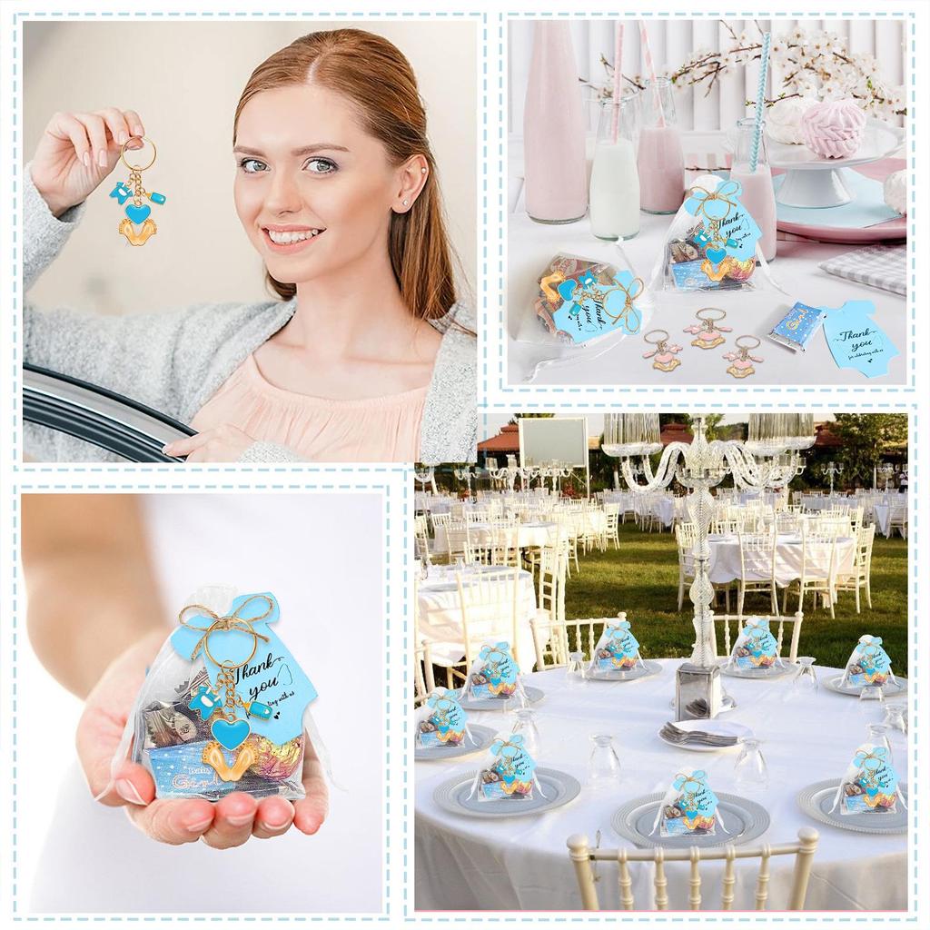 Cross Explosion Style Baby Bottle Keychain Gift for Baptism or Communion