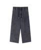 Treasure Double Knee Slub Denim Easy Pants Black