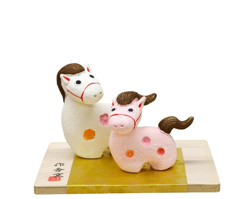 Craftsman House 2026 Zodiac Year of the Horse Horse Horse Set Decoration (Reiwa 8)