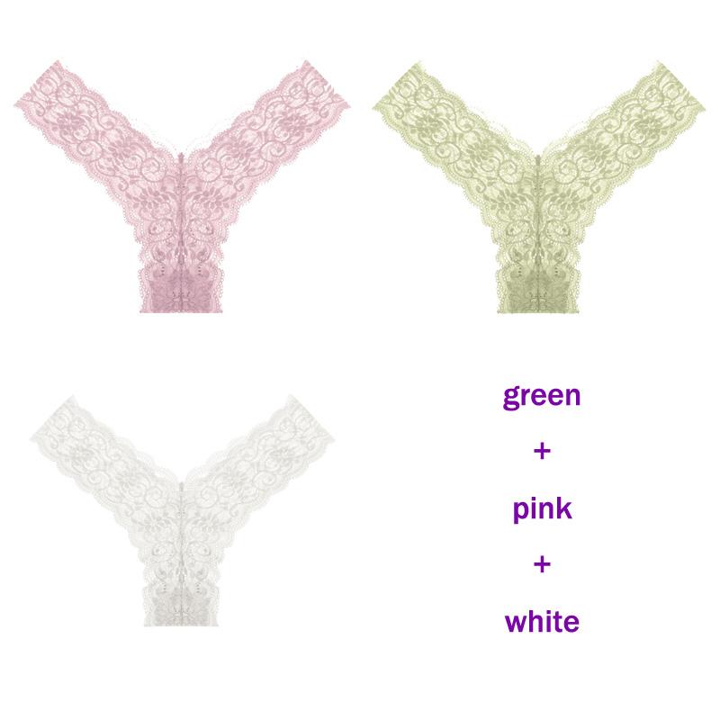 CINOON 3 Teile/los frauen höschen Transparent Low-Taille Unterhose Aushöhlen Tanga Weibliche Nahtlose G-String Sexy Unterwäsche Spitze Dessous panty