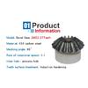 1 Piece Bevel Gear 2M22T/23T/24T/25T/26T/27T Gear 90 Degrees Meshing Angle Carbon Steel Transmission Ratio 1:1 Transmission Part