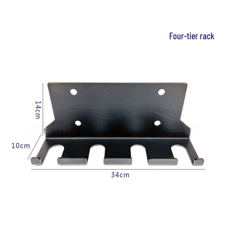 WEZHO Wall-Mounted 4-Barbell Storage Rack