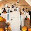 Cute Halloween Paper Hanging Ornament Cat Pumpkin Pendant Creative Ghost Ornament  Yard Decor