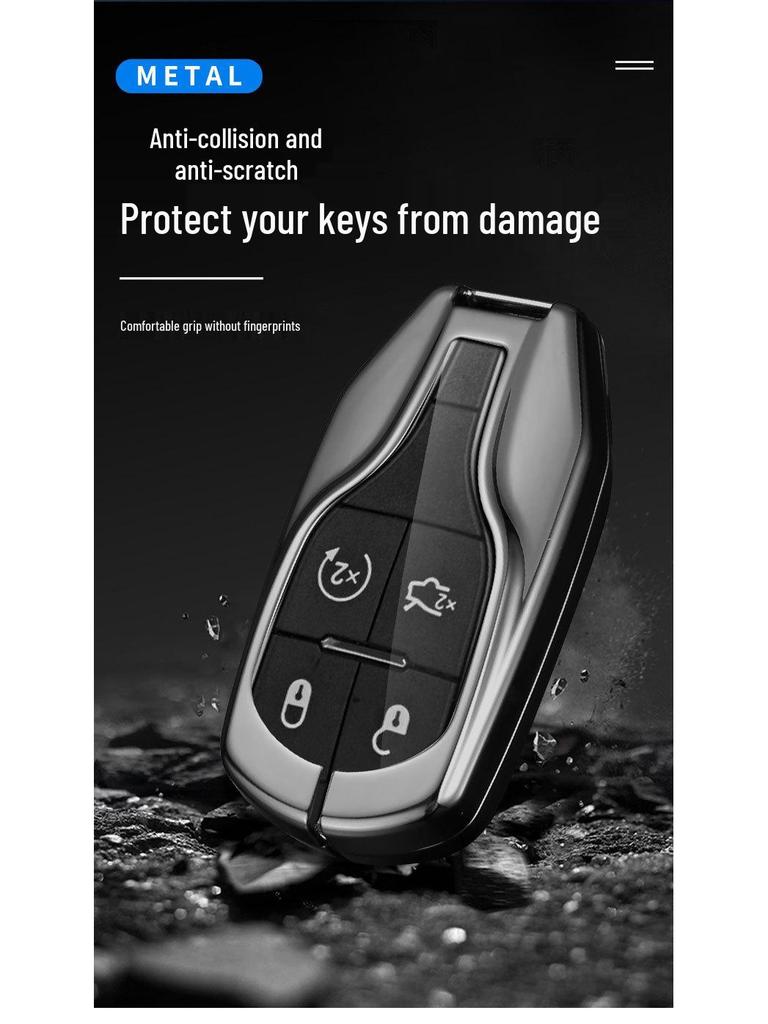 Maserati Key Case for Levante/Ghibli: Premium Men's Modified Shell Bag