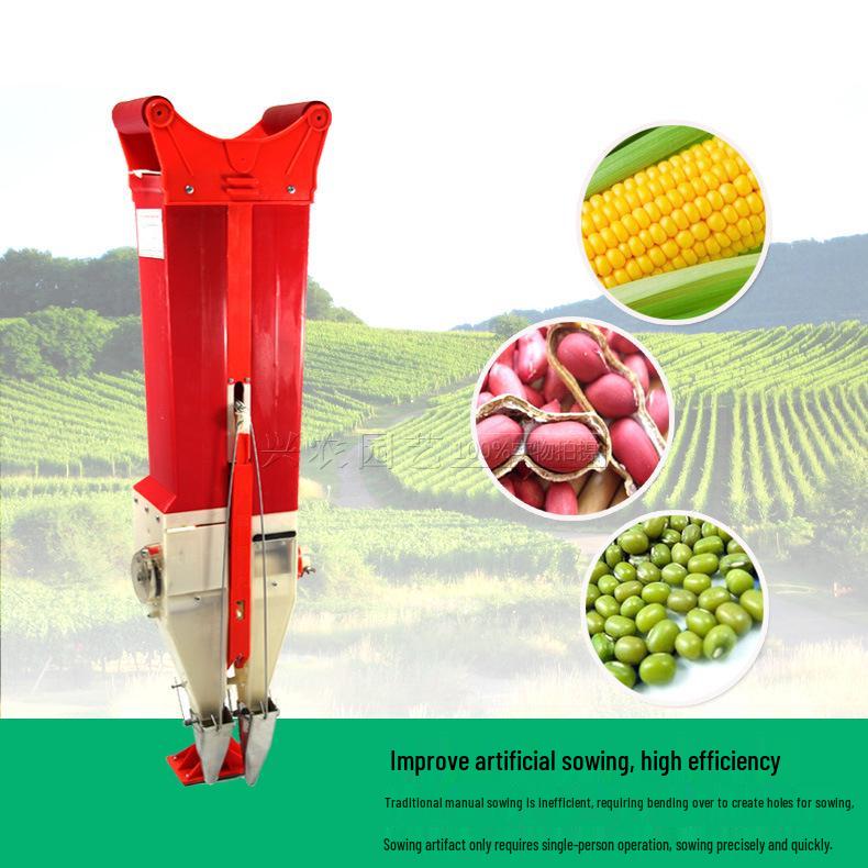 Handheld Fertilizer & Seed Spreader - Single/Double Tube for Corn, Soybean, Peanut