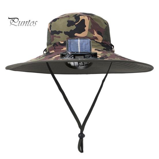 

Чоловічий рибальський капелюх із сонячним вентилятором, великими полями, порожнистою сіткою, вітрозахисним ремінцем, USB-зарядкою, захистом від ультрафіолетових променів, чудовою повітропроникністю, риболовля на відкритому повітрі зелений
